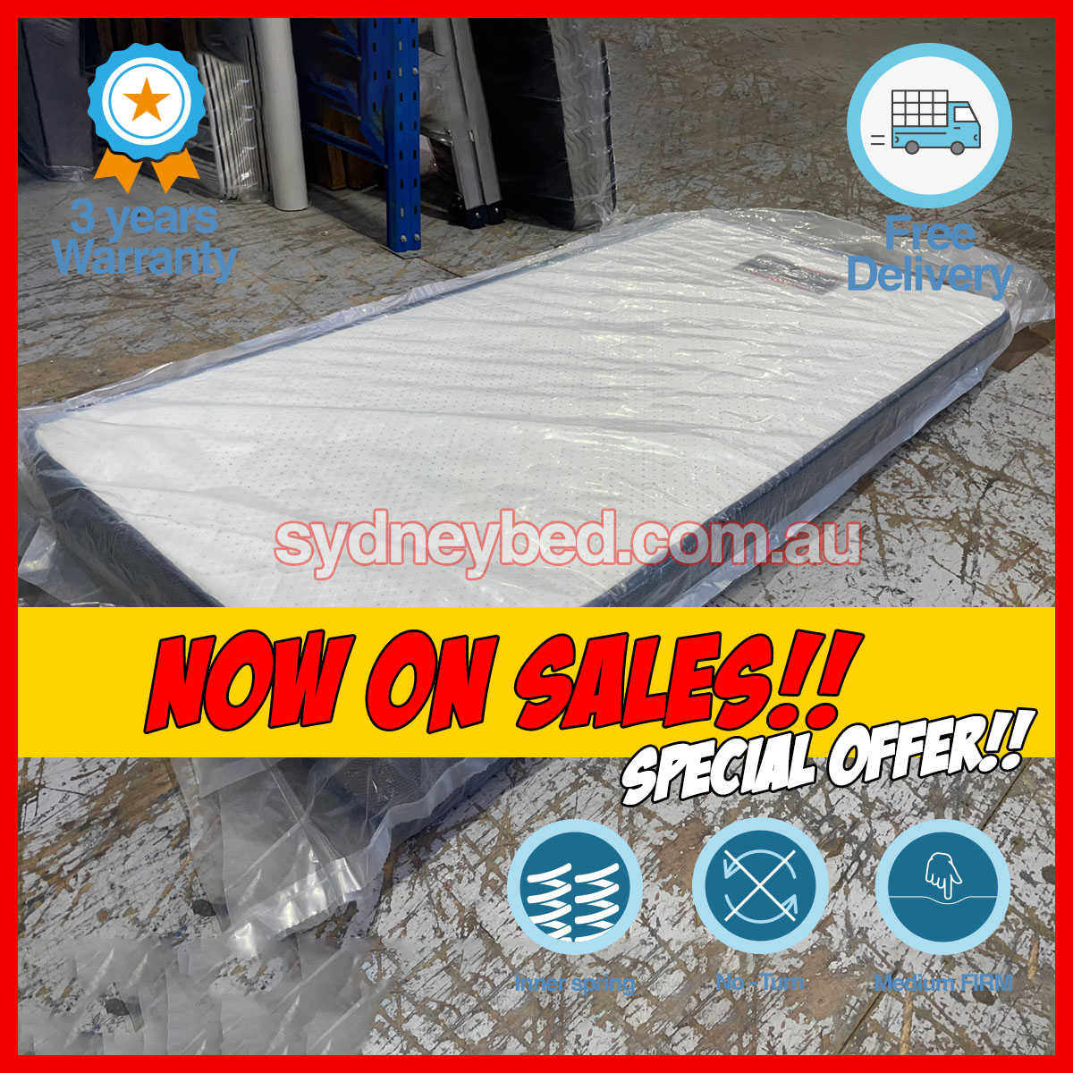 Easy Dream Single Mattress - Sydney bed